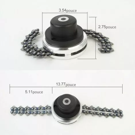 Tête De Débroussailleuse à Chaîne (joint Universel) Accessoires De Débroussailleuse Pour Tondeuse à Gazon HANBING 6 Tête De Débroussailleuse à Chaîne (joint Universel) Accessoires De Débroussailleuse Pour Tondeuse à Gazon HANBING – Image 4