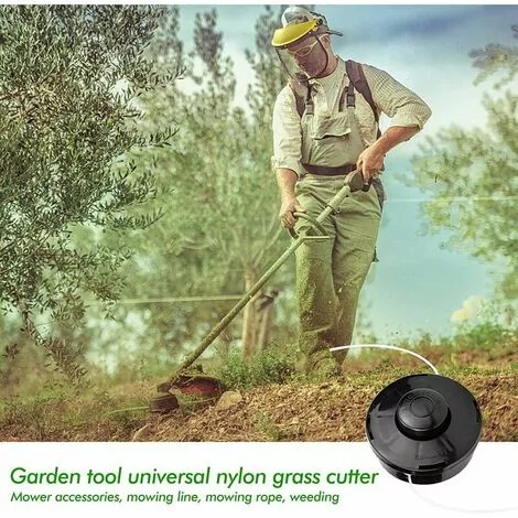 Lot De 2 Têtes De Tondeuse à Gazon Universelles Noires En Nylon Pour Tondeuse à Gazon M10 X 1,25 Pour Débroussailleuse à Essence, Betterlife HANBING 5 Lot De 2 Têtes De Tondeuse à Gazon Universelles Noires En Nylon Pour Tondeuse à Gazon M10 X 1,25 Pour Débroussailleuse à Essence, Betterlife HANBING – Image 3