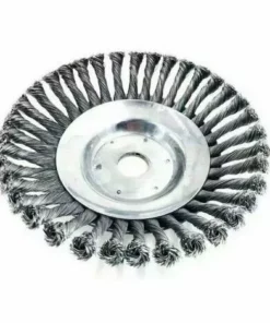 ENLENK Tête Universelle De Coupe-Herbe De Brosse De Roue De Fil D'acier, Coupe-Bordures De Jardin Tête De Coupe De Brosse De Mauvaises Herbes De Jardin (1 Pièce，6 Pouces)