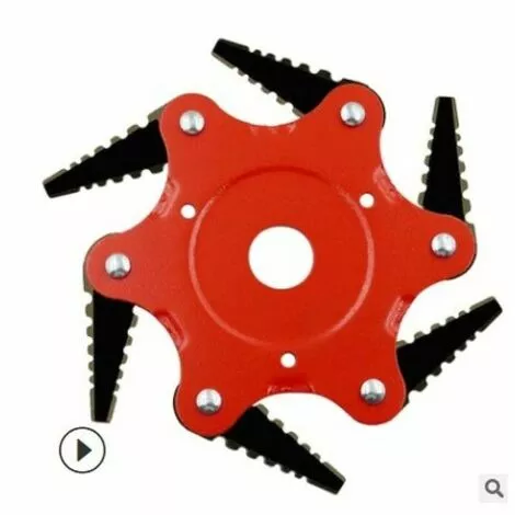 QERSTA Tête De Débroussailleuse En Métal à 6 Dents - Tête De Tondeuse à Gazon De Jardin 2 Commandes - Lame Rouge, Noire 3 QERSTA Tête De Débroussailleuse En Métal à 6 Dents - Tête De Tondeuse à Gazon De Jardin 2 Commandes - Lame Rouge, Noire