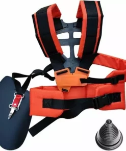 GRID COOL Double Sangle Rembourré Pour Débroussailleuse Tondeuse Ceinture En Nylon Durable Réglable Pour Débroussailleuse Jardin