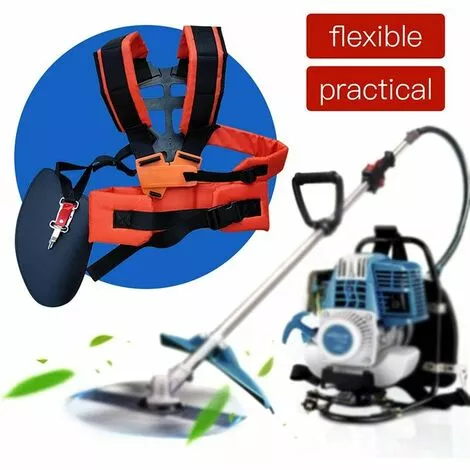 GRID COOL Double Sangle Rembourré Pour Débroussailleuse Tondeuse Ceinture En Nylon Durable Réglable Pour Débroussailleuse Jardin 4 GRID COOL Double Sangle Rembourré Pour Débroussailleuse Tondeuse Ceinture En Nylon Durable Réglable Pour Débroussailleuse Jardin – Image 2