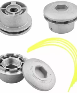 Cisea Tête De Débroussailleuse Universelle, Tête Coupe-bordure En Aluminium Fils Pour Débroussailleuse à Essence Tondeuse à Gazon A