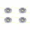 Cisea Accessoire Pour Débroussailleuse 4x Tête De Coupe En Métal à Tête En Alliage, Pièces De Débroussailleuse Compatibles Avec La Tondeuse