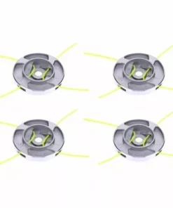 Cisea Accessoire Pour Débroussailleuse 4x Tête De Coupe En Métal à Tête En Alliage, Pièces De Débroussailleuse Compatibles Avec La Tondeuse