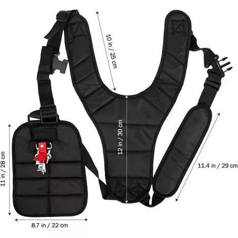 FVO Ceinture-baudrier Pratique à Double Boutonnage Pour Débroussailleuse De Jardin. 6 FVO Ceinture-baudrier Pratique à Double Boutonnage Pour Débroussailleuse De Jardin. – Image 4