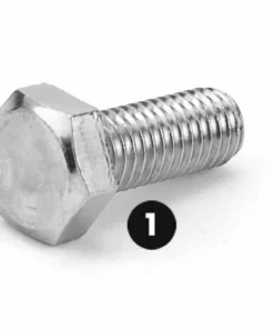 LEM SELECT Vis Hexagonale M 8x1.25 Gauche L 20 Pour Tête De Débroussailleuse