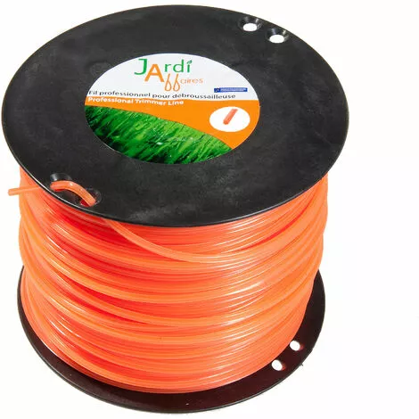 JARDIAFFAIRES Bobine De Fil Professionnel Pour Débroussailleuse étoilé 4mmx170mètres 3 JARDIAFFAIRES Bobine De Fil Professionnel Pour Débroussailleuse étoilé 4mmx170mètres