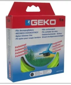 GEKO - Fil Nylon Rond Pour Coupe Bordure D: 3mmx15m