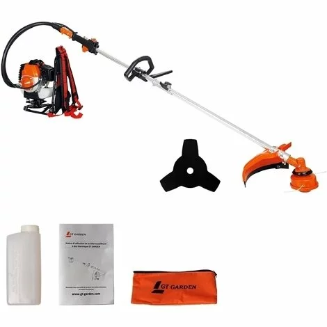 GT GARDEN Débroussailleuse à Dos Thermique, 52 Cm3, 3 CV 7 GT GARDEN Débroussailleuse à Dos Thermique, 52 Cm3, 3 CV – Image 5