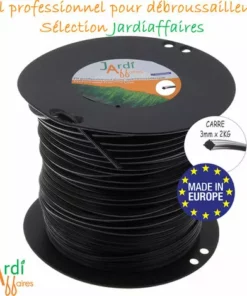 JARDIAFFAIRES Bobine De Fil Extra Pro Carré Pour Débroussailleuse 3mm X 218 Mètres -Débroussailleuse Soldes Magasin 9141027 3