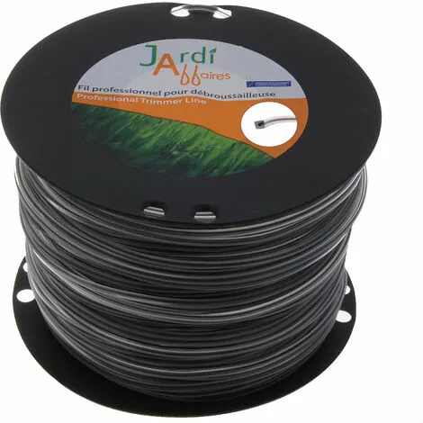 JARDIAFFAIRES Bobine De Fil Twin Pro Carré Pour Débroussailleuse 2,4mm X 180 Mètres 3 JARDIAFFAIRES Bobine De Fil Twin Pro Carré Pour Débroussailleuse 2,4mm X 180 Mètres